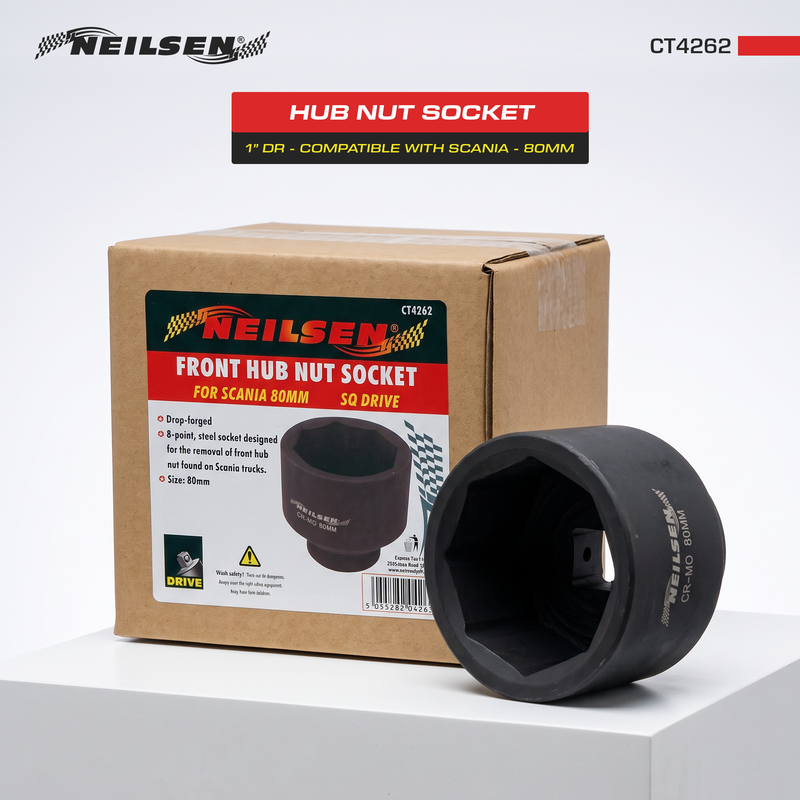 CT4262 - 1in Dr Hub Nut Socket For Scania - 80mm