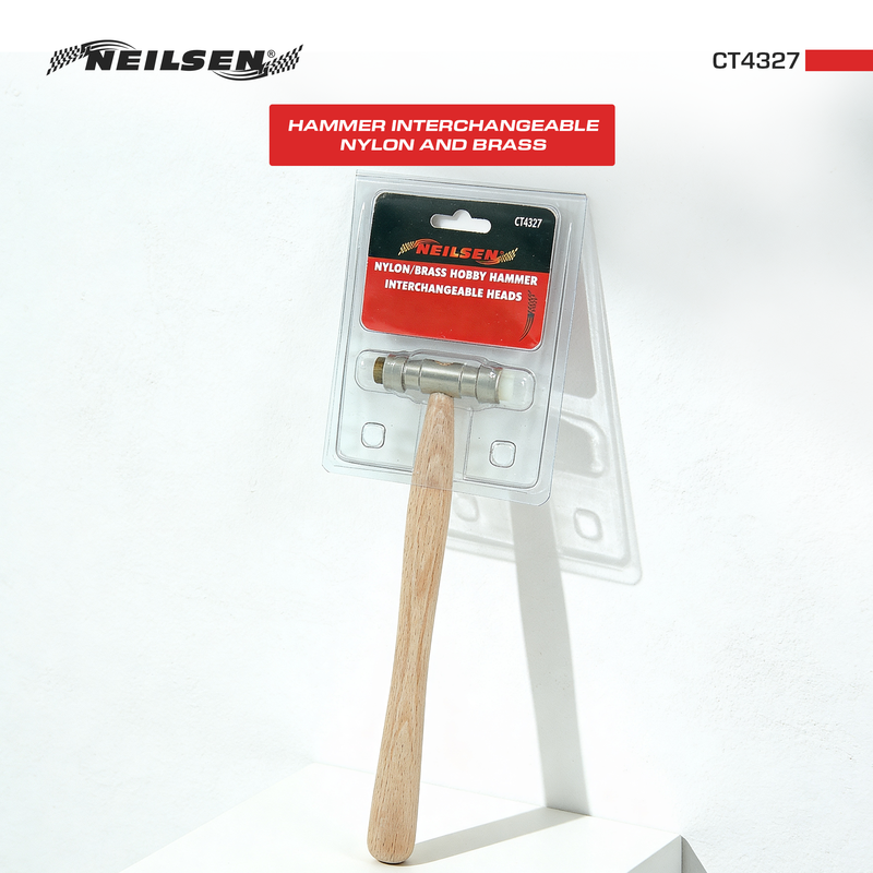 CT4327 - Hobby Hammer with Interchangeable Brass and Nylon Heads