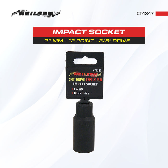 CT4347 - 21mm Impact Socket 12 Point 3/8 Drive