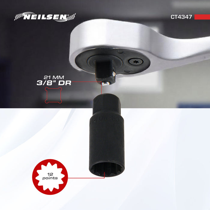 CT4347 - 21mm Impact Socket 12 Point 3/8 Drive