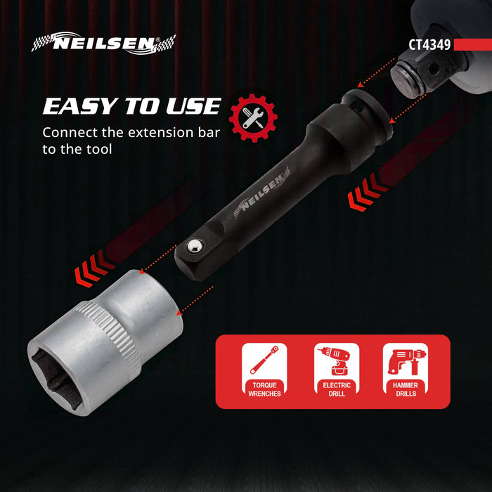 CT4349 - 3pc 1in DR Impact Extension Bar Set