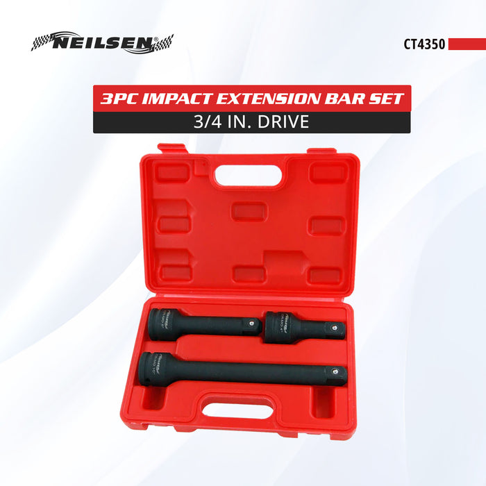 CT4350 - 3pc 3/4in DR Impact Extension Bar Set