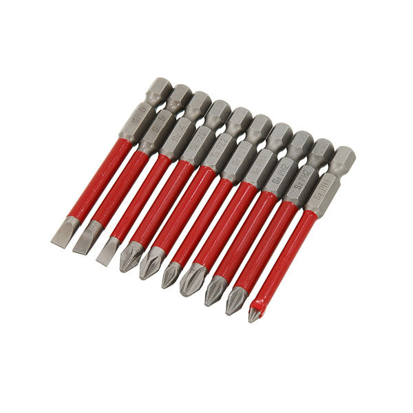 CT4368 - 10pc 70mm Non-Slip Screwdriver Bit Set
