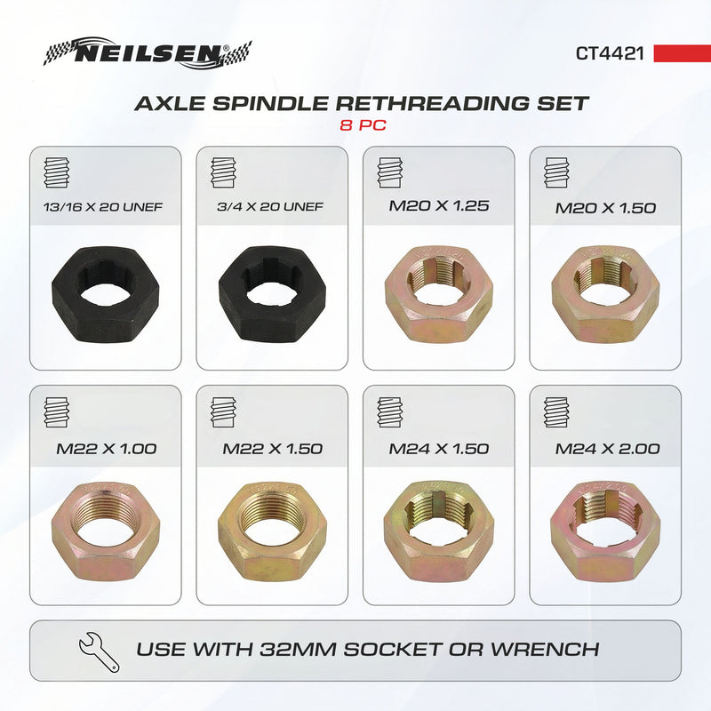 CT4421 - Axle Spindle Rethreading Set