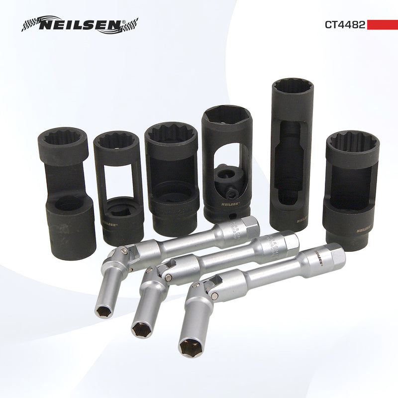 CT4482 - 9pc Diesel Injector and Glow Plug Socket Set