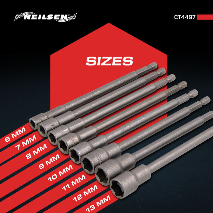 CT4497 - 8pc Long Magnetic Nut Driver Set