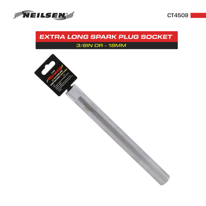 CT4509 - 3/8in Dr Extra Long Spark Plug Socket 18mm