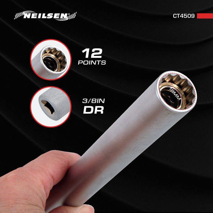 CT4509 - 3/8in Dr Extra Long Spark Plug Socket 18mm