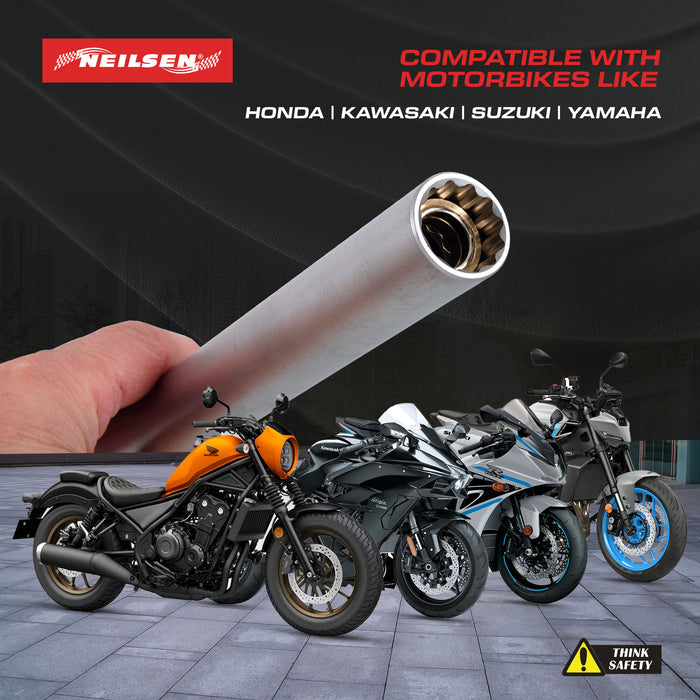 CT4509 - 3/8in Dr Extra Long Spark Plug Socket 18mm