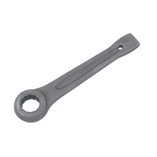17mm-75mm Slogging Box End Striking Ring Wrench – Metric, 12-Point Bi-Hex, Carbon Steel