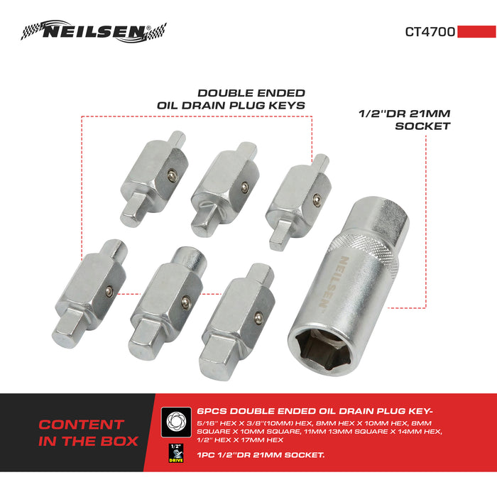 CT4700 - 6pc Oil Sump Plug Key Set