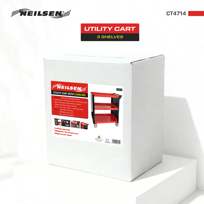 CT4714 - Tool Cart 3 Shelves