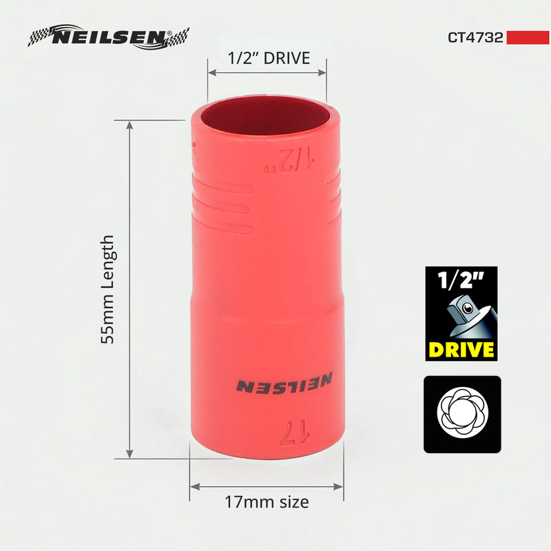 CT4732 - 17mm Insulated Socket 1/2inch Drive
