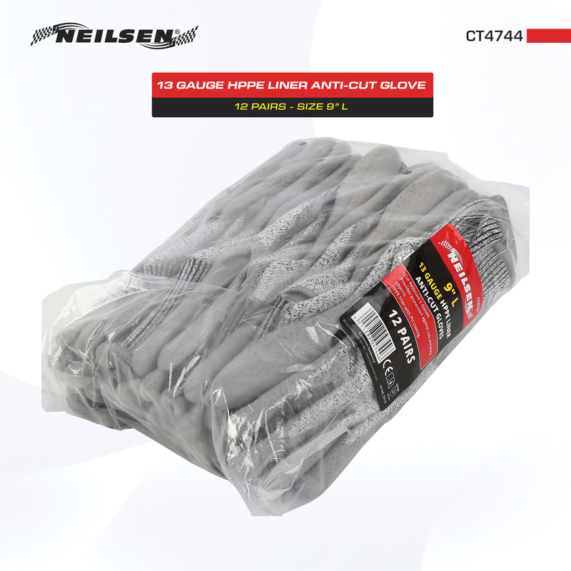 CT4744 - Anti-Cut HPPE Gloves - Size 9 Large Pack of 12 Pairs