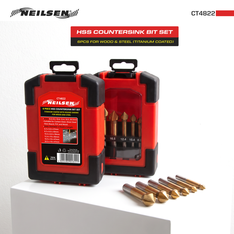 CT4822 - 6pc HSS Countersink Set
