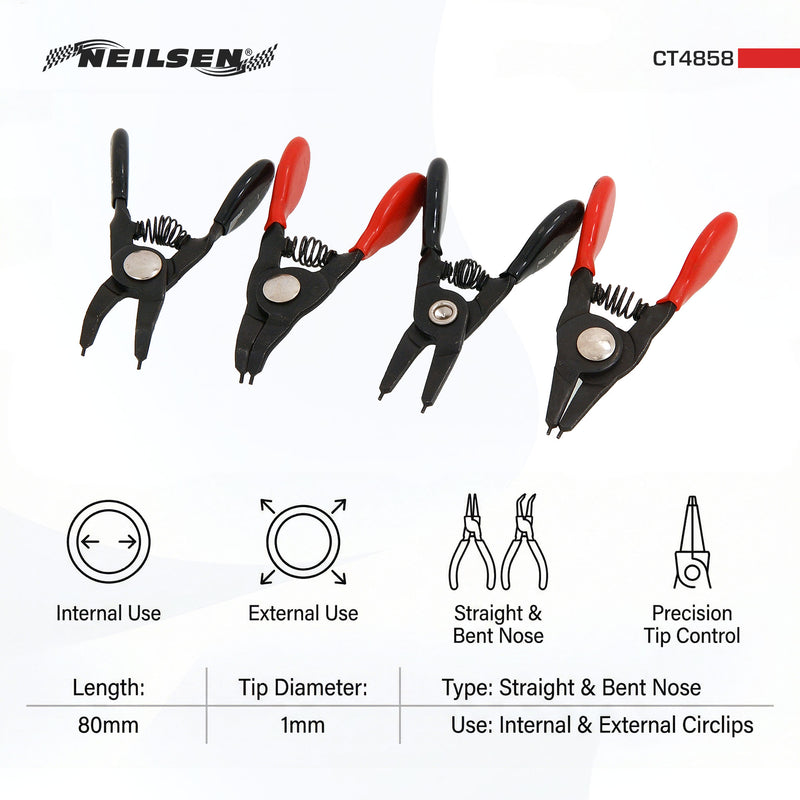 CT4858 - 4pc Circlip Ring Pliers