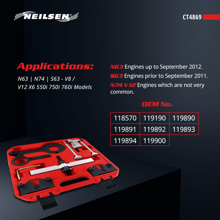 CT4869 - Timing Tool Set - BMW - N63 / N74