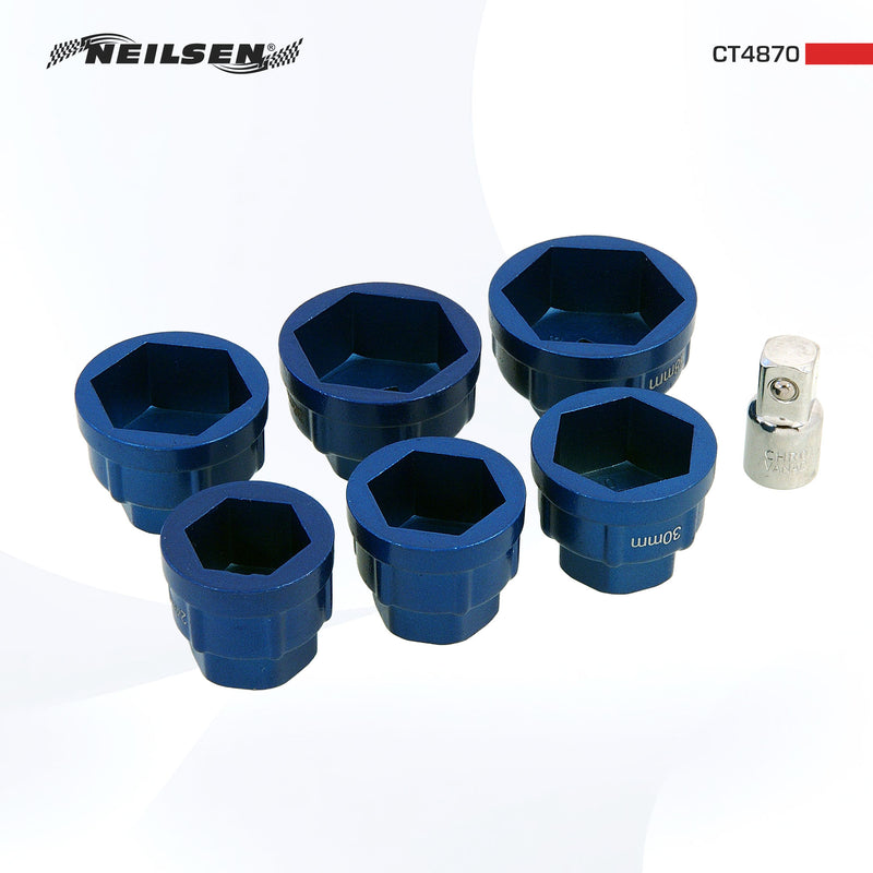 CT4870 - 7pc 1/2in.Dr Oil Filter Socket Set