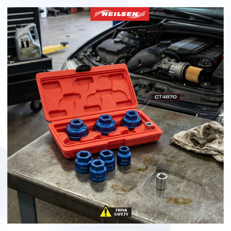 CT4870 - 7pc 1/2in.Dr Oil Filter Socket Set