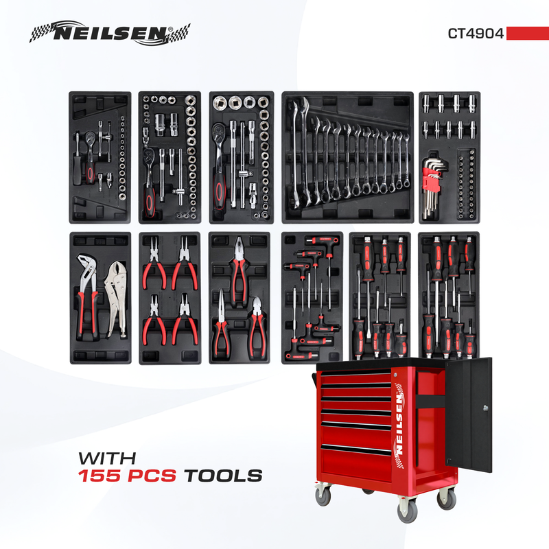 CT4904 - 6 Drawer Roller Tool Cabinet With 155pc Tool Set