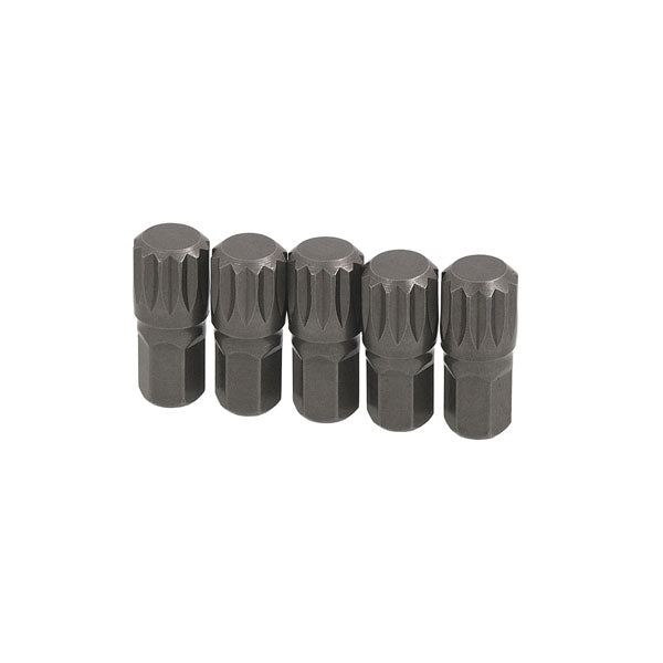 CT4948 - 5pc Spline Bits M14 x 30mm 10mm Hex Shank