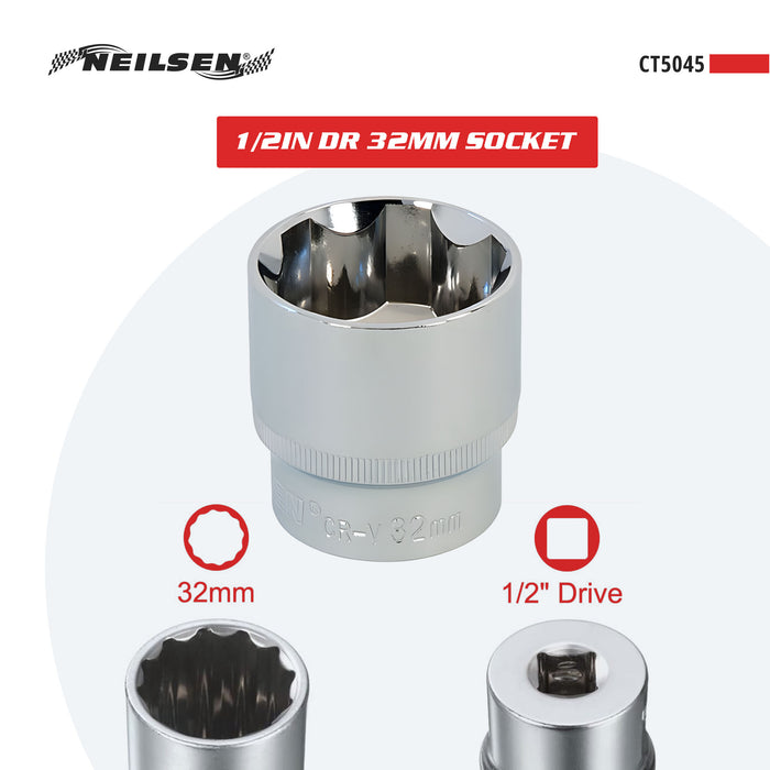 CT5045 - 1/2in DR 32mm Socket
