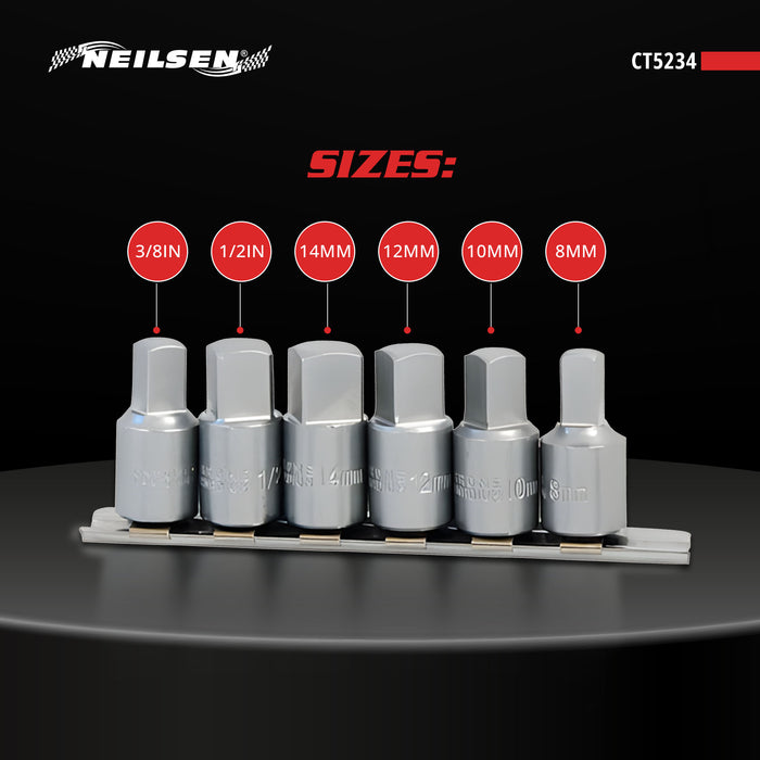 CT5234 - 6pc Oil Sump Plug Key Set