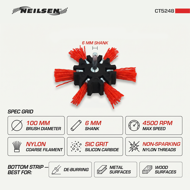 CT5248 - Rotary Flap Brush - 100mm