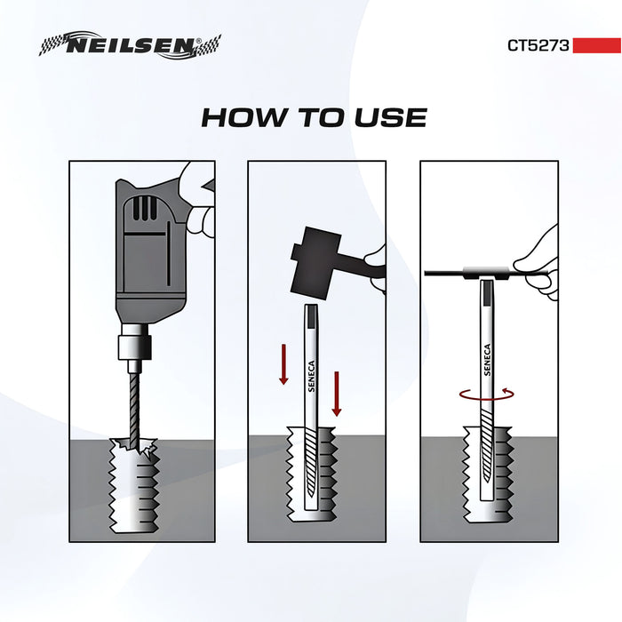 CT5273 - 10pc Combination Screw Extractor and Drill Set