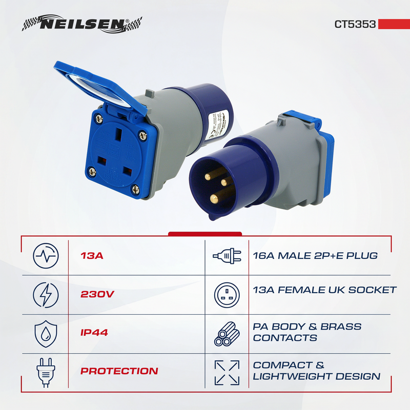 CT5353 - 230V / 16A/13A Power Adaptor