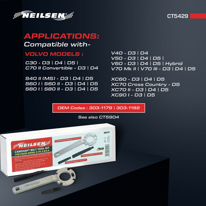 CT5429 - Cambelt Tool Kit - Volvo Diesel 5 Cyl 2.0 / 2.4