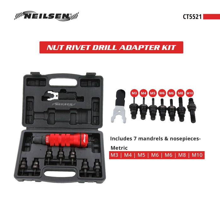 CT5521 - Nut Rivet Drill Adapter Kit
