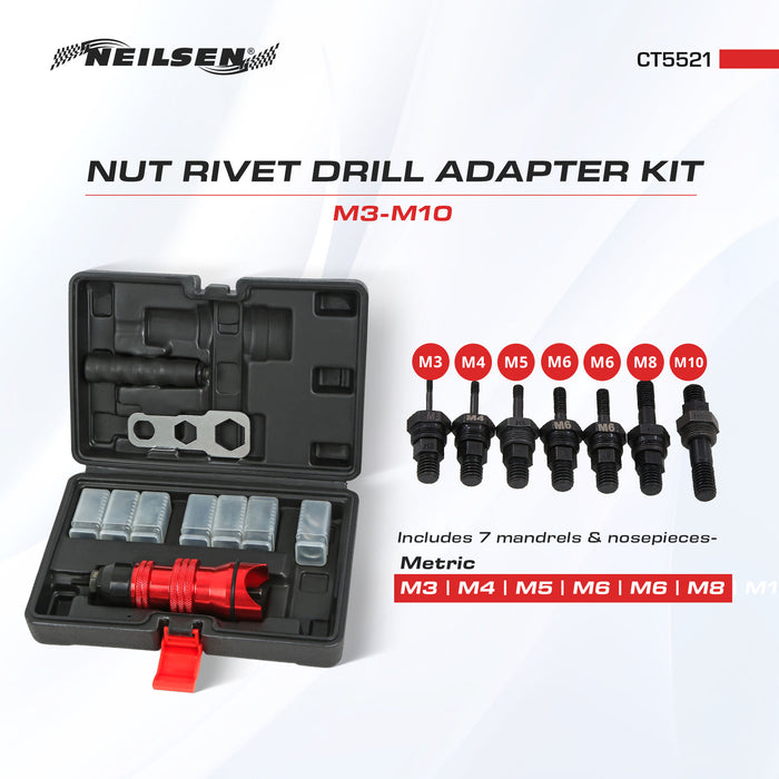 CT5521 - Nut Rivet Drill Adapter Kit
