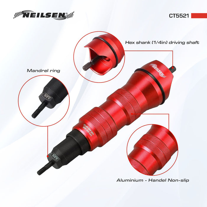 CT5521 - Nut Rivet Drill Adapter Kit