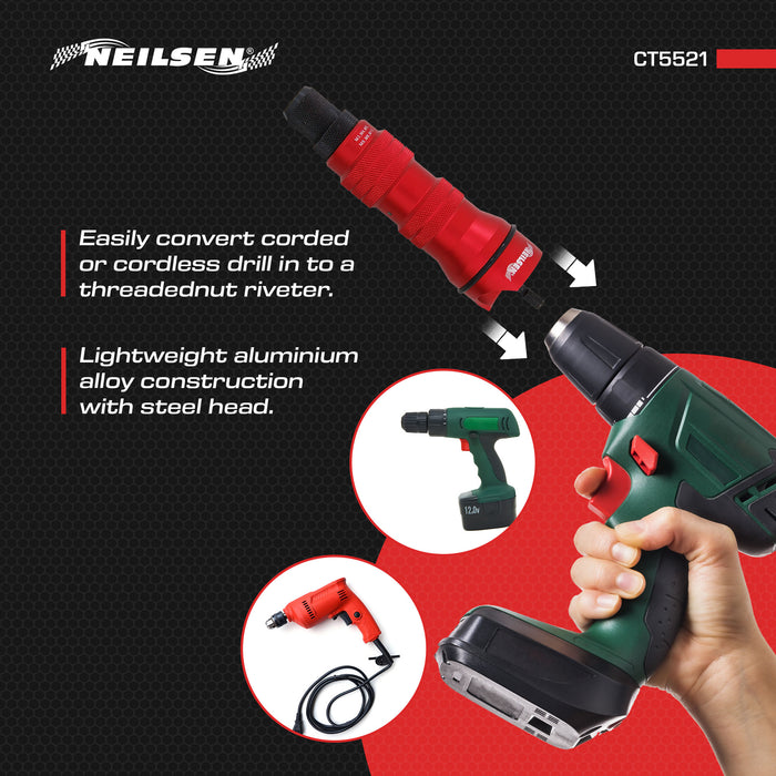 CT5521 - Nut Rivet Drill Adapter Kit