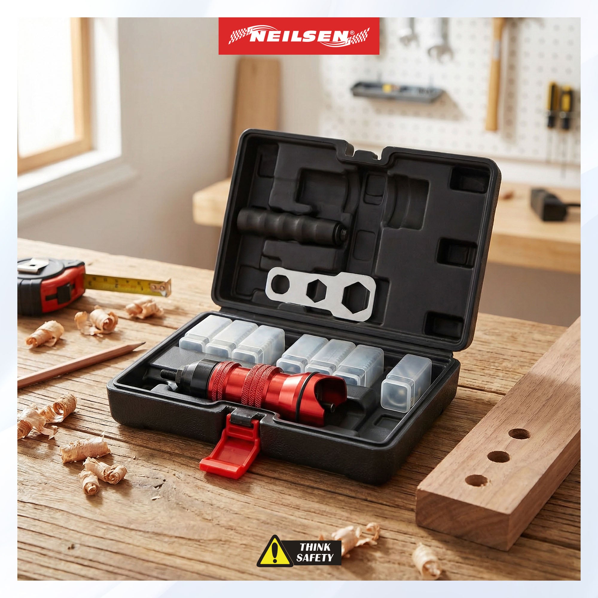 CT5521 - Nut Rivet Drill Adapter Kit — Neilsen Tools