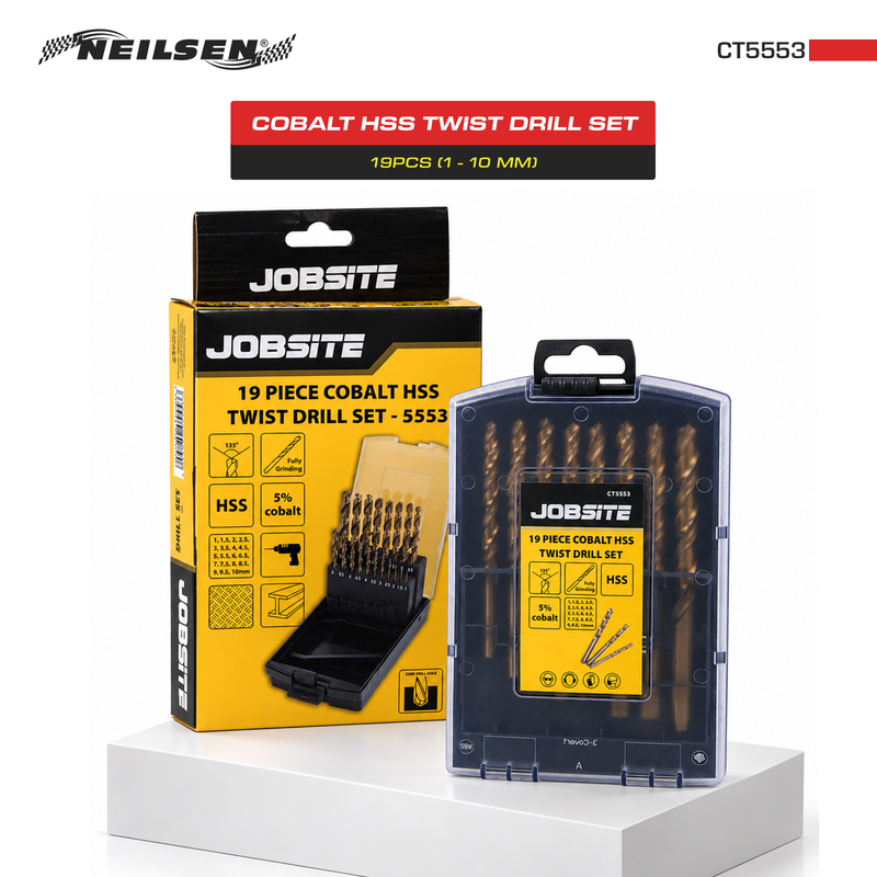 CT5553 - 19pc HSS Cobalt Drill Set