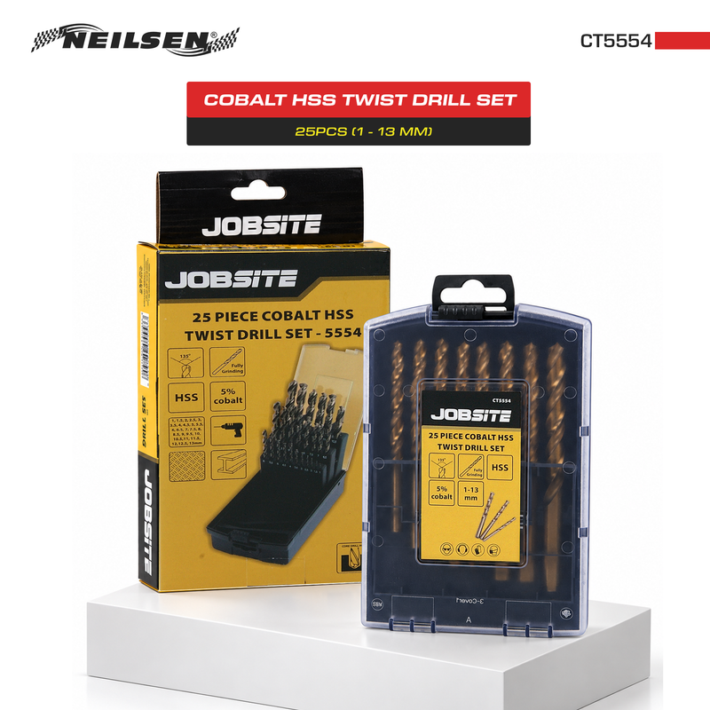 CT5554 - 25pc HSS Cobalt Drill Set
