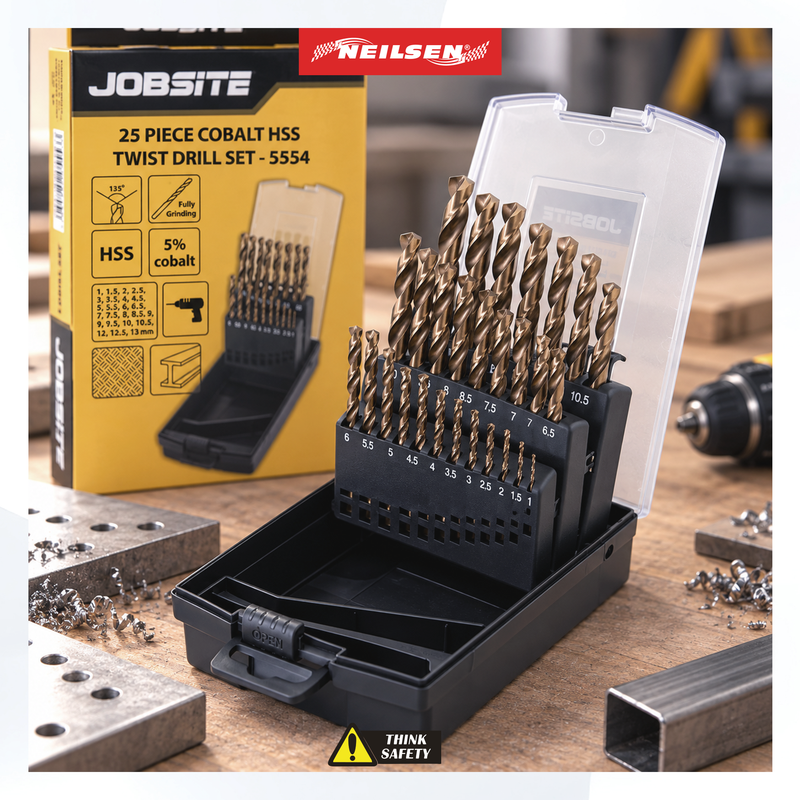 CT5554 - 25pc HSS Cobalt Drill Set