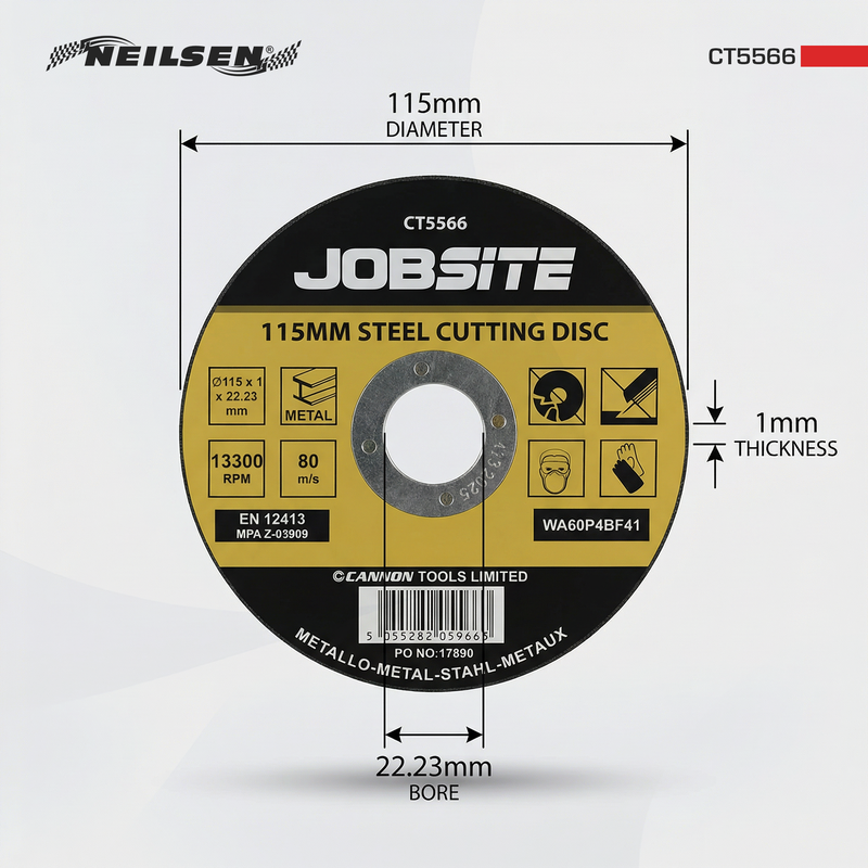 CT5566 - 115mm Steel Cutting Discs 50pc