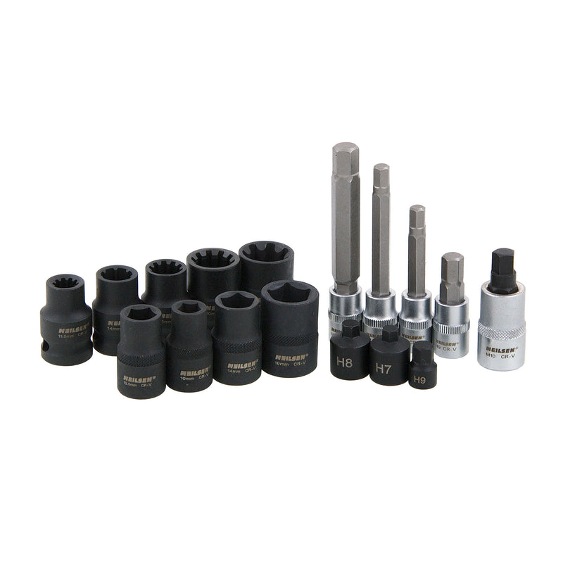 CT5571 - 17pc Brake Calliper Socket & Bit Set