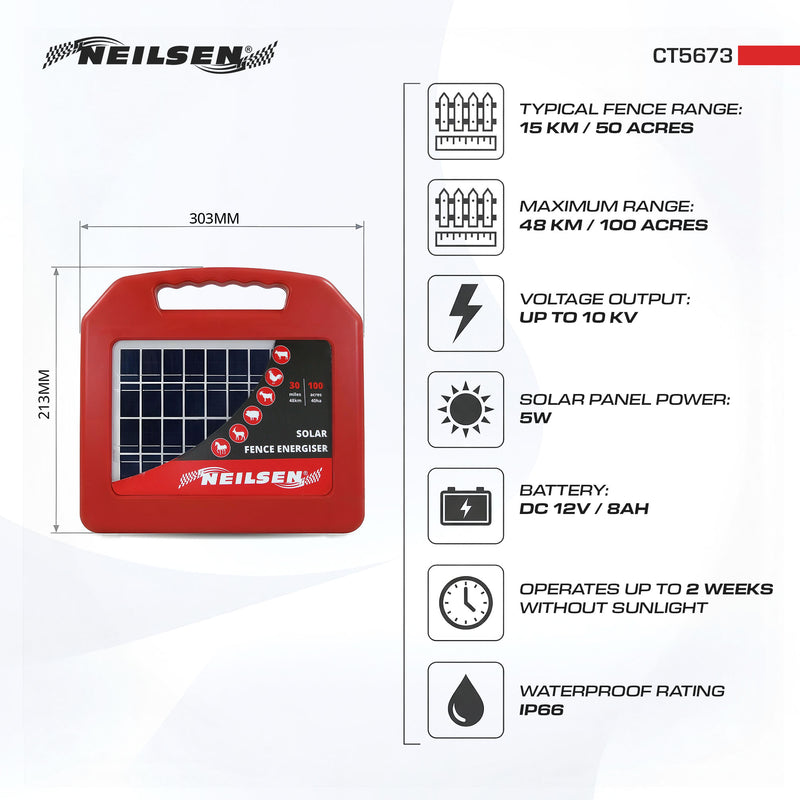 CT5673 - Electric Fence Solar Energiser