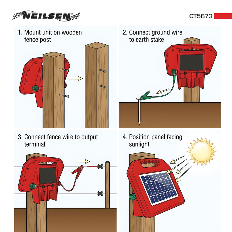 CT5673 - Electric Fence Solar Energiser