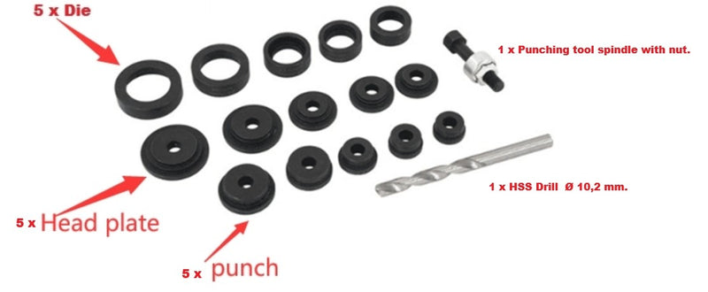 CT5731 - Parking Sensor / Distance Control Hole Punch Set 17-32mm