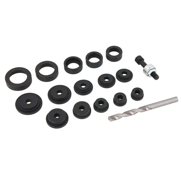 LGDWINGS Parking Sensor Hole Punch Kit – 10 Interchangeable Discs (17-32mm) For Bumper & Fender Install, Includes HSS Drill Bit