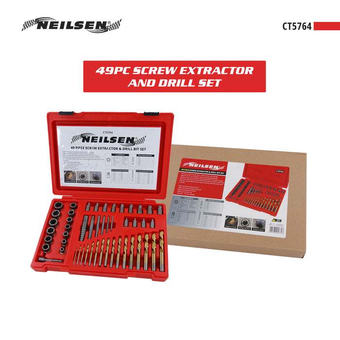 CT5764 - 49pc Screw Extractor and Drill Set