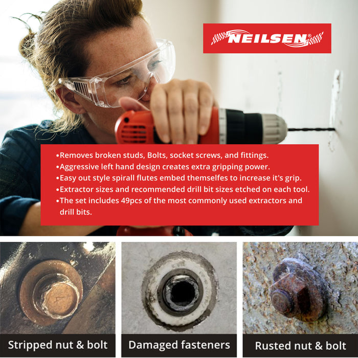 CT5764 - 49pc Screw Extractor and Drill Set