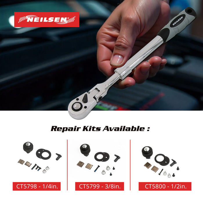 CT5797 - 3pc Extending Ratchet with Swivel Head Set