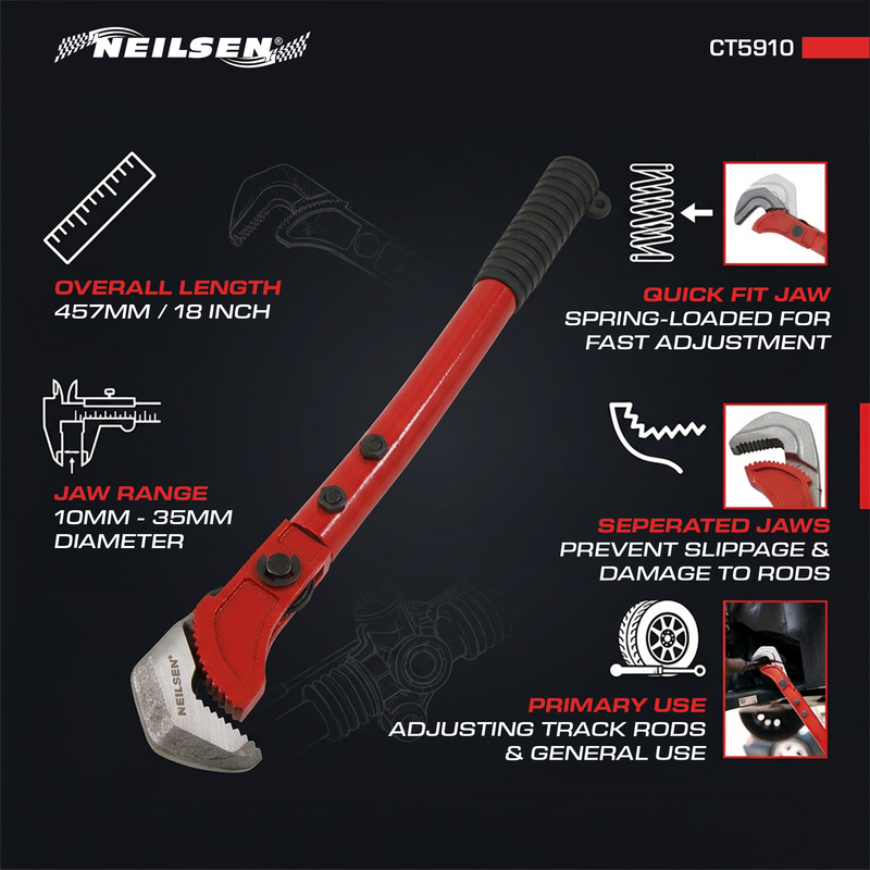 CT5910 - Adjustable Wrench 10mm - 35mm