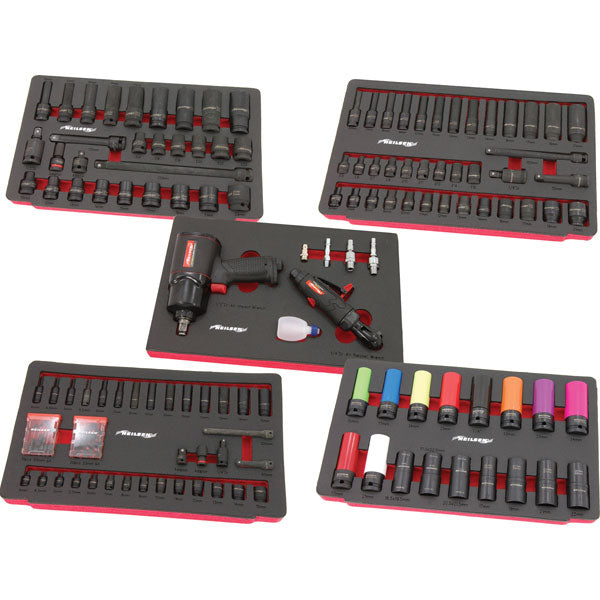 CT6001 - 145pc Impact Socket Set With 4 Drawer Tool Box